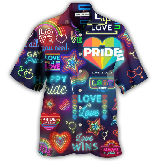 Hawaiian Shirt / Adults / S LGBT Love Has No Gender - Hawaiian Shirt - Reefox