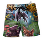 Beach Short / Adults / S Dragon Fly Love Life So Beautiful - Beach Short Reefox - Owls Matrix LTD