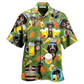 Hawaiian Shirt / Adults / S Beer Dachshund Drinking Beer - Hawaiian Shirt - Reefox