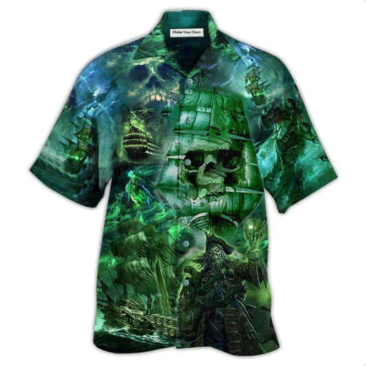 Hawaiian Shirt / Adults / S Ship Mystery Of Ghost Ship - Hawaiian Shirt - Reefox