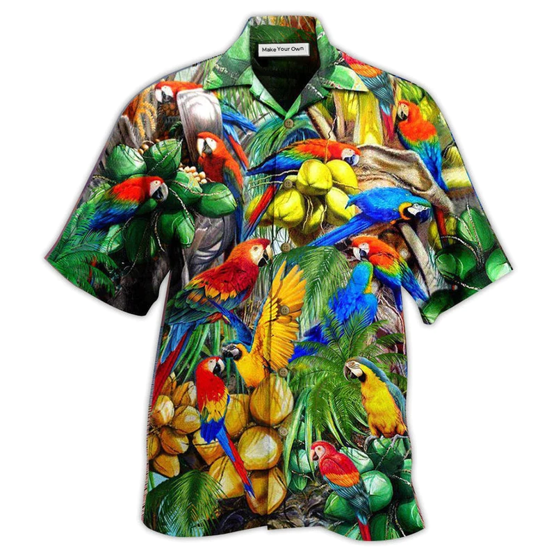 Hawaiian Shirt / Adults / S Parrot You Can Call Me Coconut Holic - Hawaiian Shirt - Reefox