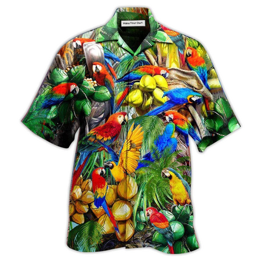 Hawaiian Shirt / Adults / S Parrot You Can Call Me Coconut Holic - Hawaiian Shirt - Reefox