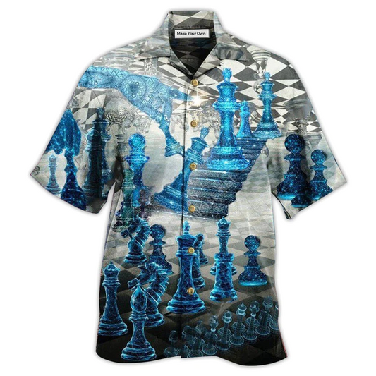 Hawaiian Shirt / Adults / S Chess Is Like A Game Blue - Hawaiian Shirt - Reefox