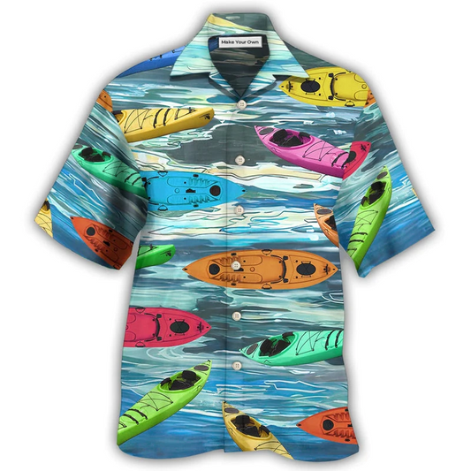 Hawaiian Shirt / Adults / S Kayaking It's Time For Kayaking- Hawaiian Shirt - Reefox