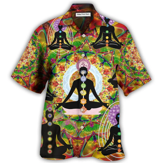 Hawaiian Shirt / Adults / S Yoga In A Wonderful Life - Hawaiian Shirt - Reefox