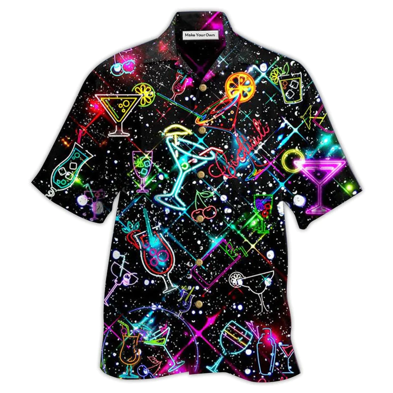 Hawaiian Shirt / Adults / S Cocktail Neon Love - Hawaiian Shirt - Reefox