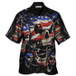 Hawaiian Shirt / Adults / S America Skull Love America Forever - Hawaiian Shirt - Reefox