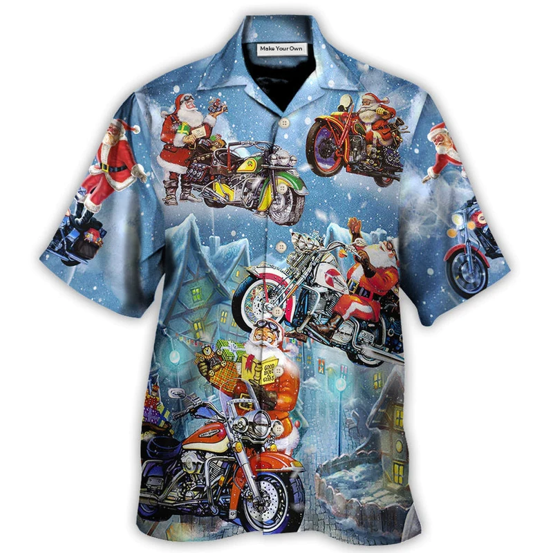 Hawaiian Shirt / Adults / S Christmas Santa Driving Happy Holidays - Hawaiian Shirt - Reefox
