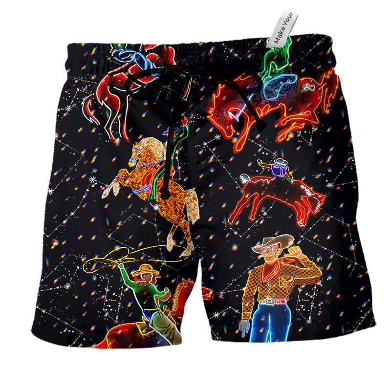 Beach Short / Adults / S Cowboy Neon In Life Style - Beach Short Reefox - Owls Matrix LTD