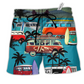 Beach Short / Adults / S Camping Enjoy Your Vanlife Van - Beach Short Reefox - Owls Matrix LTD
