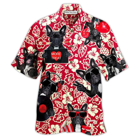 Hawaiian Shirt / Adults / S French Bulldog Dog Stay Cool Love - Hawaiian Shirt - Reefox