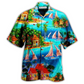 Hawaiian Shirt / Adults / S Hawaii Life Is A Beach - Hawaiian Shirt - Reefox