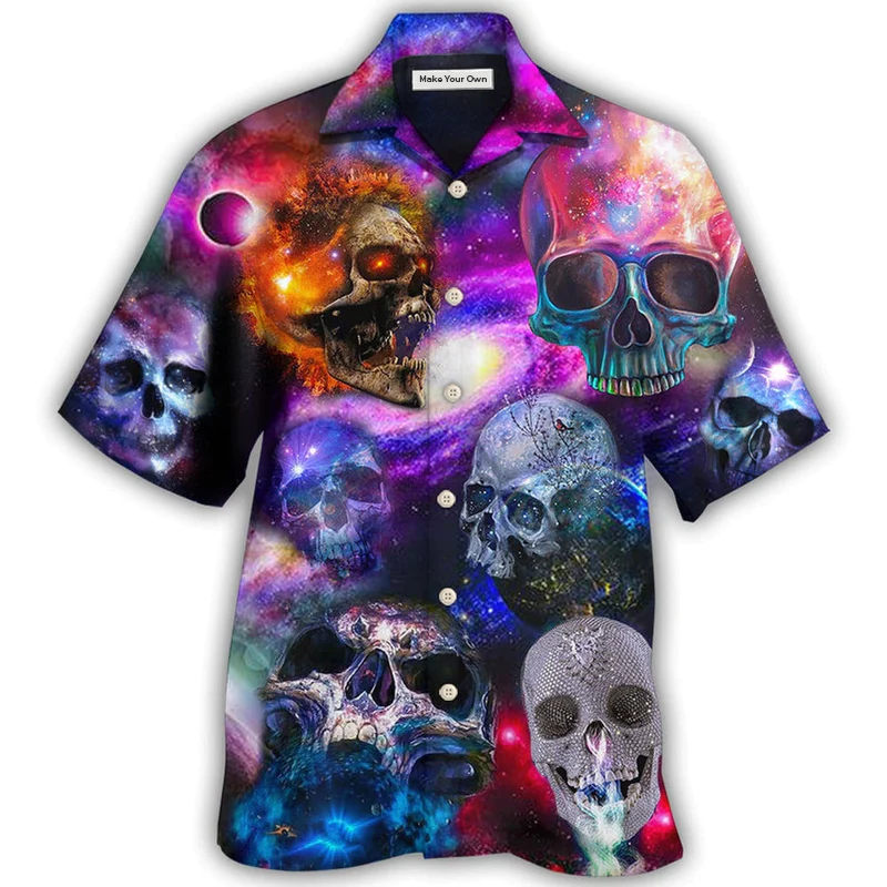 Skull So Amazing Galaxy Style - Hawaiian Shirt - Reefox