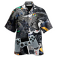 Hawaiian Shirt / Adults / S Game Let Beat Level With Game - Hawaiian Shirt - Reefox