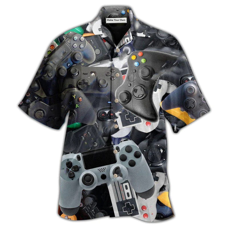 Hawaiian Shirt / Adults / S Game Let Beat Level With Game - Hawaiian Shirt - Reefox