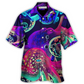 Hawaiian Shirt / Adults / S Octopus Neon Under The Sea - Hawaiian Shirt - Reefox