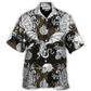 Hawaiian Shirt / Adults / S Dragon Flying With Skull Gothic Style - Hawaiian Shirt - Reefox