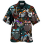 Hawaiian Shirt / Adults / S Drum I Like Drums And Motorcycles - Hawaiian Shirt - Reefox