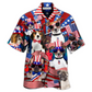 Hawaiian Shirt / Adults / S Dogs Patriotic America - Hawaiian Shirt - Reefox