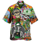 Hawaiian Shirt / Adults / S Skull Love Life So Hight - Hawaiian Shirt - Reefox