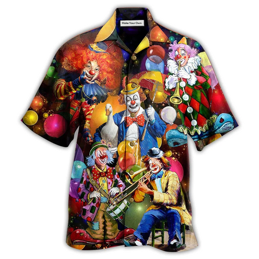 Hawaiian Shirt / Adults / S Clown Happiness - Hawaiian Shirt - Reefox