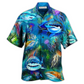Hawaiian Shirt / Adults / S Shark Over Sea Awesome - Hawaiian Shirt - Reefox