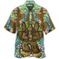 Hawaiian Shirt / Adults / S Bigfoot Funny Art Style - Hawaiian Shirt - Reefox