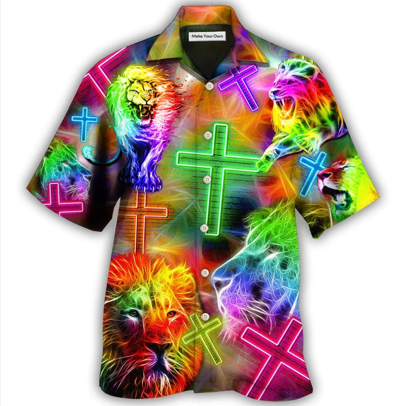 Lion Of God Style - Hawaiian Shirt - Reefox