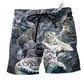 Beach Short / Adults / S Catamount Love Animals And Relaxing - Beach Short Reefox - Owls Matrix LTD