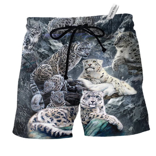 Beach Short / Adults / S Catamount Love Animals And Relaxing - Beach Short Reefox - Owls Matrix LTD