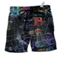 Beach Short / Adults / S Engine Powerful Modern Life - Beach Short Reefox - Owls Matrix LTD