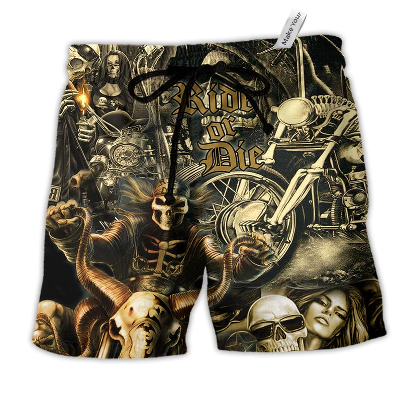 Beach Short / Adults / S Motorcycle Love Life Mordern - Beach Short Reefox - Owls Matrix LTD