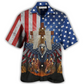 Hawaiian Shirt / Adults / S Eagle America One Nation Under God - Hawaiian Shirt - Reefox