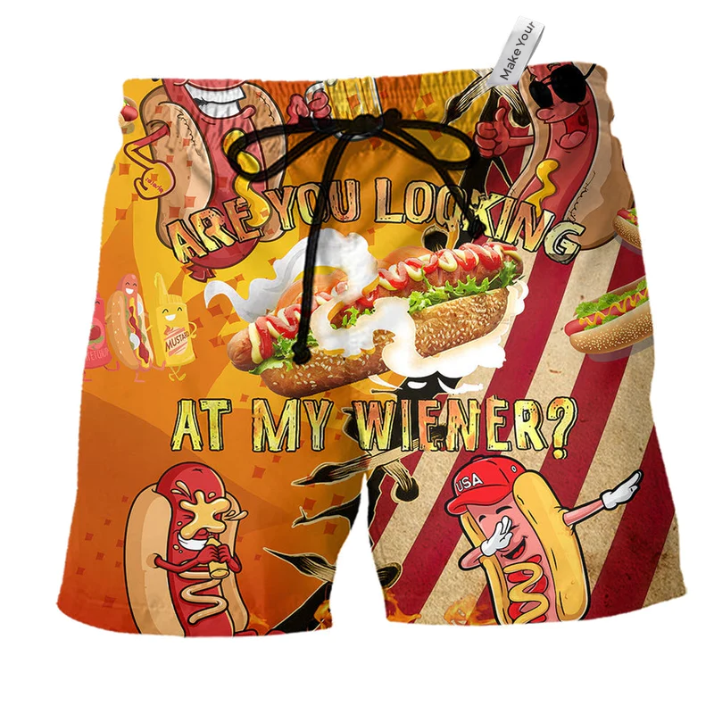 Beach Short / Adults / S Food Are you Looking - Beach Short Reefox - Owls Matrix LTD