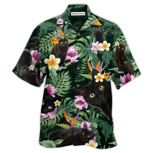 Hawaiian Shirt / Adults / S Cat Powered By Cat Hawaii - Hawaiian Shirt - Reefox