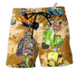 Beach Short / Adults / S Scooter Life Is Short And The World Is Wide - Beach Short Reefox - Owls Matrix LTD