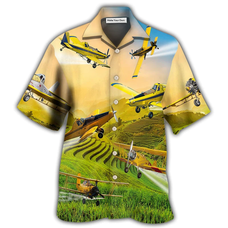 Hawaiian Shirt / Adults / S Crop Duster In Life - Hawaiian Shirt - Reefox