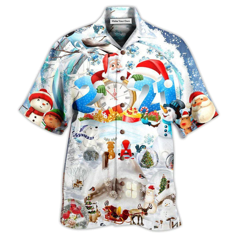 Hawaiian Shirt / Adults / S Christmas Have A Very Sparkling New Year - Hawaiian Shirt - Reefox