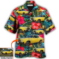 Hawaiian Shirt / Adults / S Car Chevelle Car Cool Tropical Flower Custom Photo - Hawaiian Shirt - Reefox