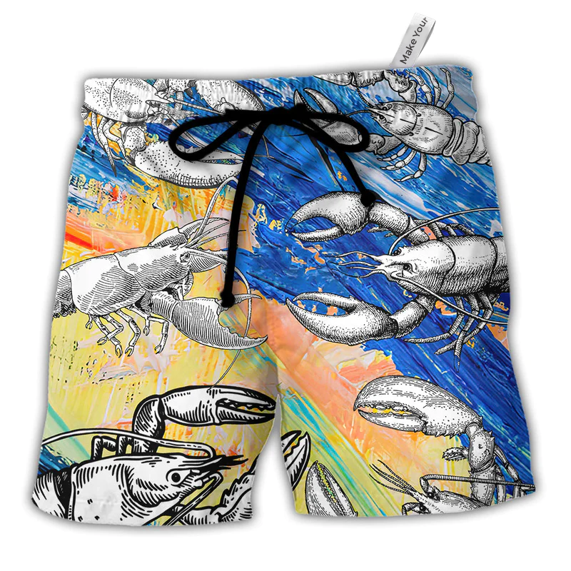 Lobstering Feed Me Crawfish And Tell Me Im Pretty - Beach Short Reefox