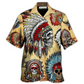 Hawaiian Shirt / Adults / S Native American Skull Vintage Art Style - Hawaiian Shirt - Reefox