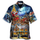 Hawaiian Shirt / Adults / S Christmas Santa Claus Snowman Family In Love Light Art Style - Hawaiian Shirt - Reefox