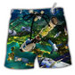 Beach Short / Adults / S Satellite I Need More Space Green - Beach Short Reefox - Owls Matrix LTD