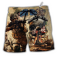 Beach Short / Adults / S Veteran Army America Home Of The Free Because Of The Brave - Beach Short Reefox - Owls Matrix LTD