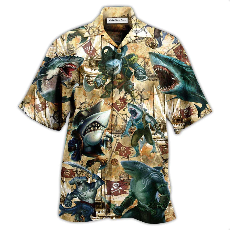 Hawaiian Shirt / Adults / S Shark Be Jawsome Be A Shark - Hawaiian Shirt - Reefox