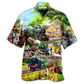 Hawaiian Shirt / Adults / S Train Track Full Of Possibilities And Happiness - Hawaiian Shirt - Reefox