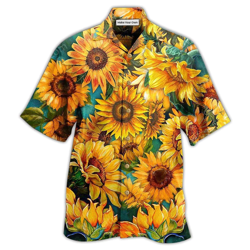 Hawaiian Shirt / Adults / S Sunflower Is Peace Life - Hawaiian Shirt - Reefox