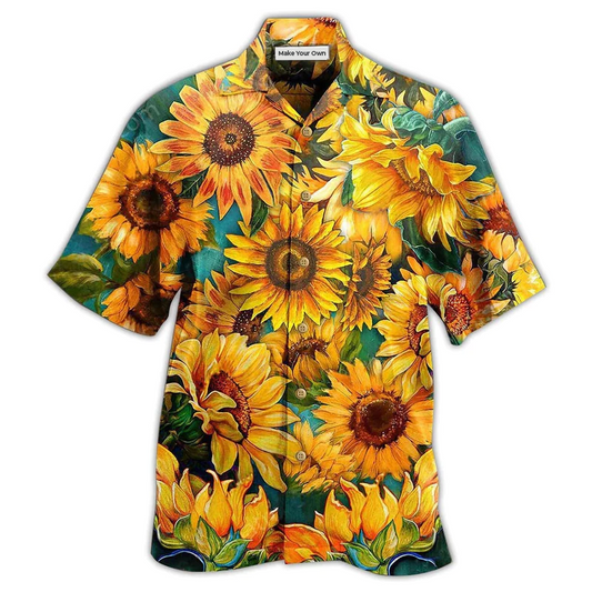 Hawaiian Shirt / Adults / S Sunflower Is Peace Life - Hawaiian Shirt - Reefox
