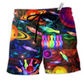 Beach Short / Adults / S Bowling Space Strike The Universe Color - Beach Short Reefox - Owls Matrix LTD