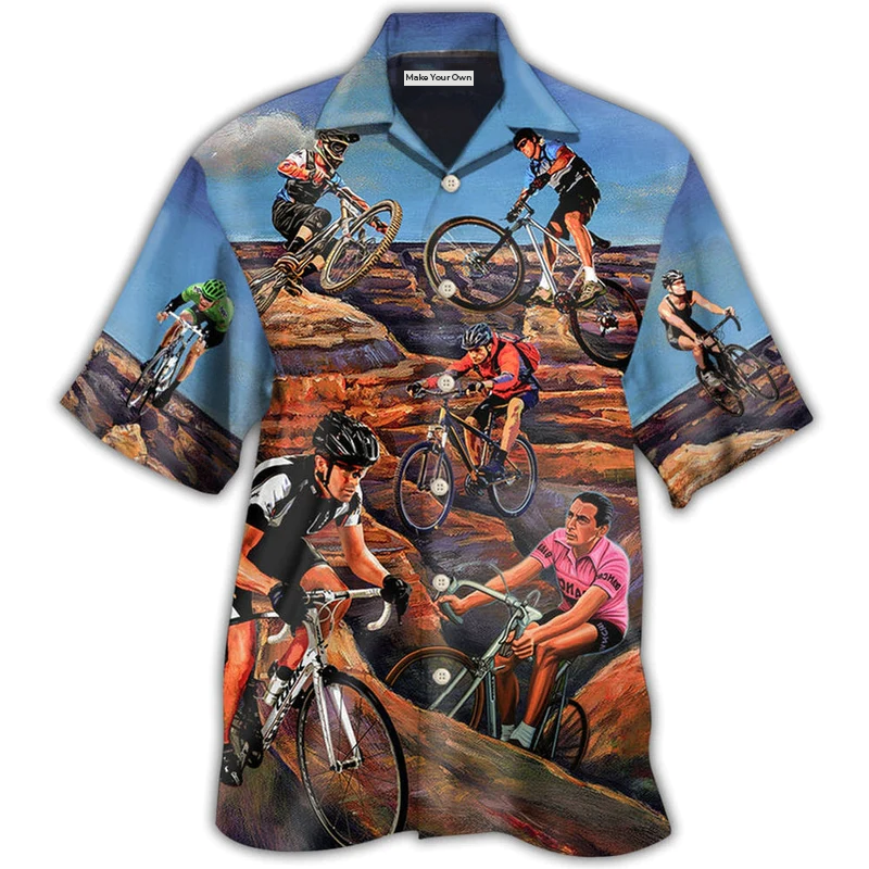 Hawaiian Shirt / Adults / S Bike Mountain Biking - Hawaiian Shirt - Reefox